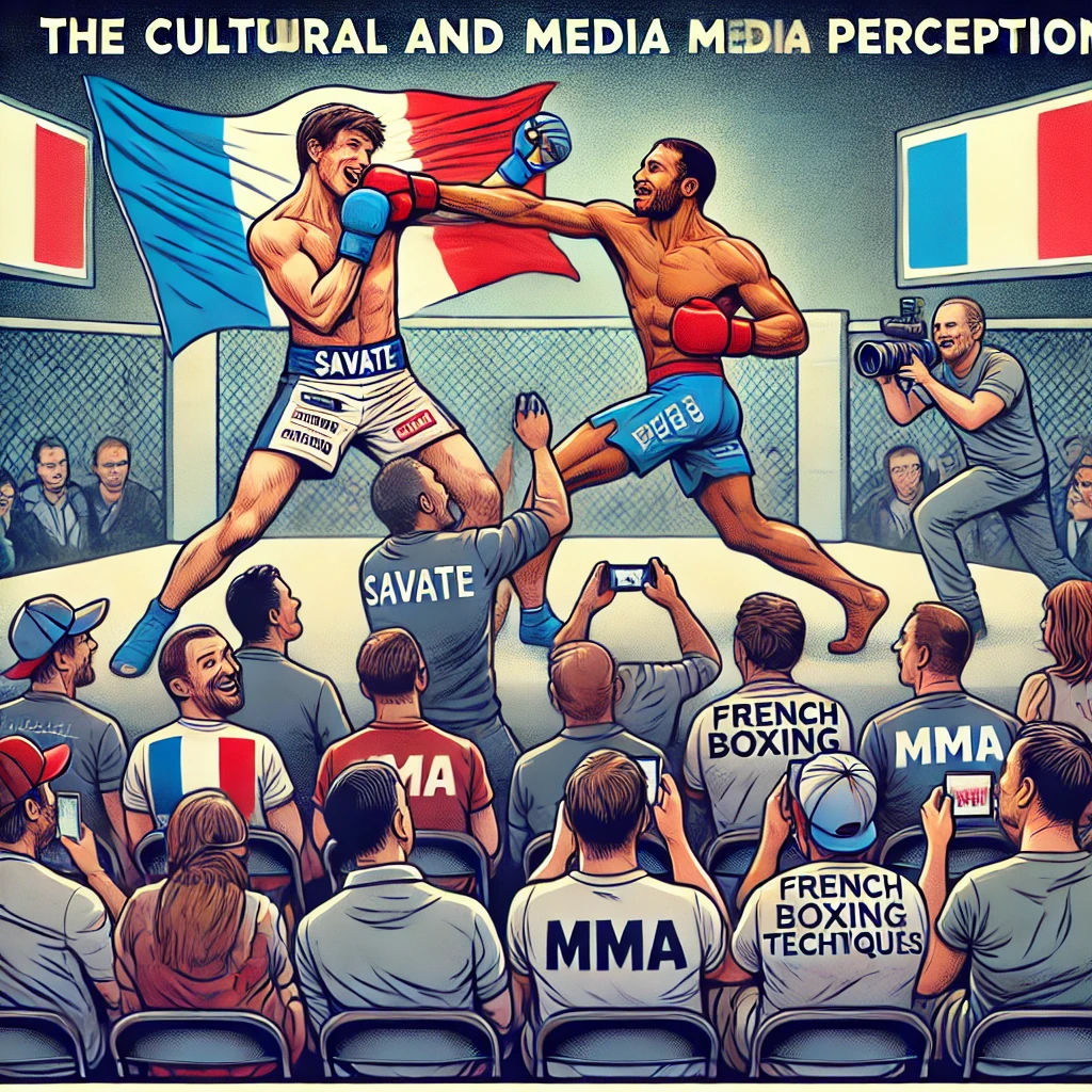 Illustration de la perception de la boxe française dans le monde du MMA.
