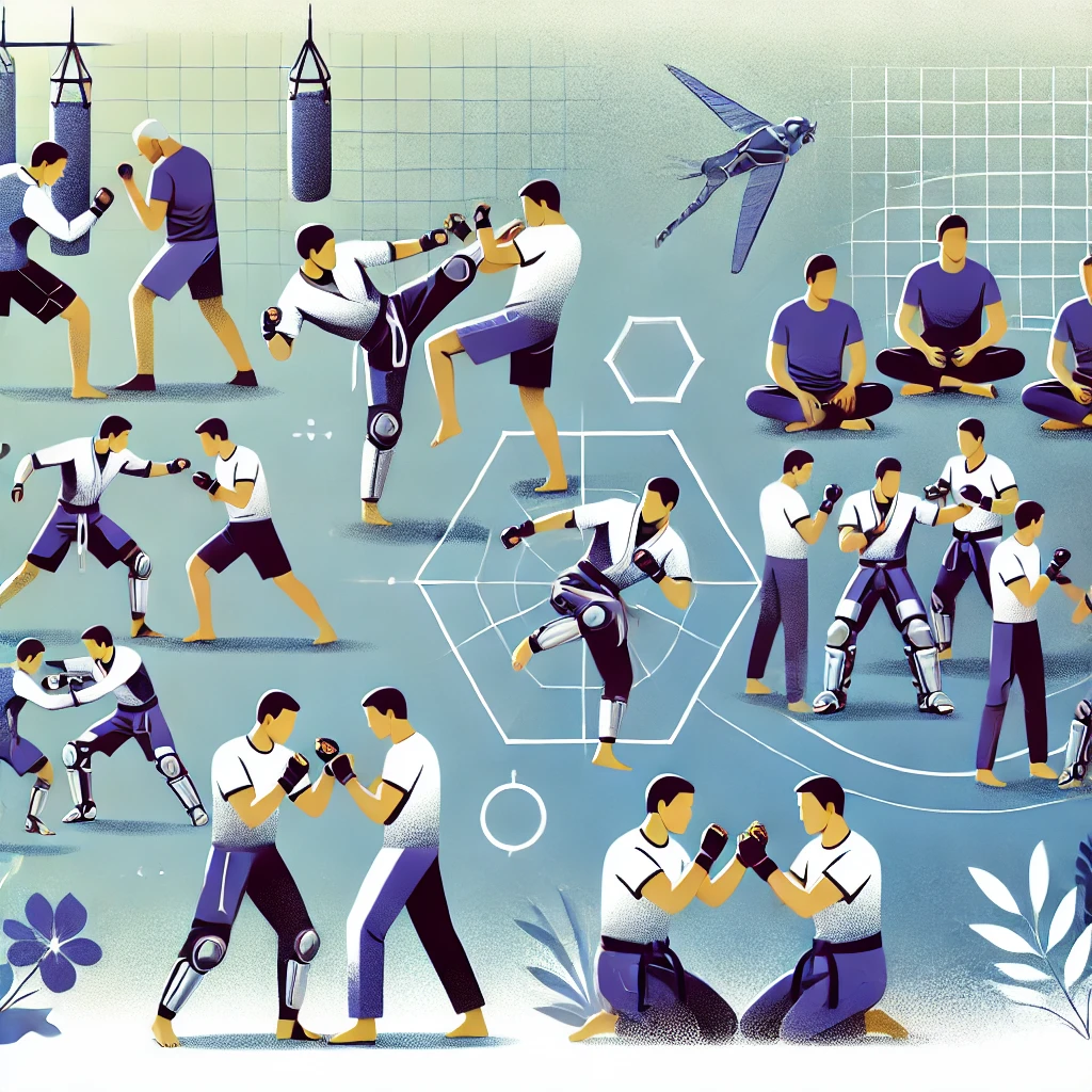 Illustration des avantages et limitations de la boxe française dans le MMA.