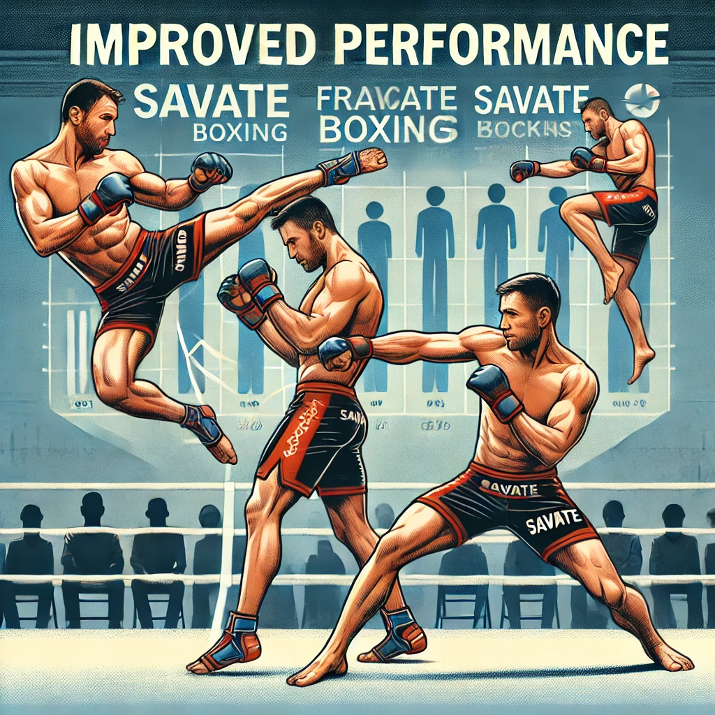  Illustration des performances améliorées grâce à l'intégration de la boxe française.